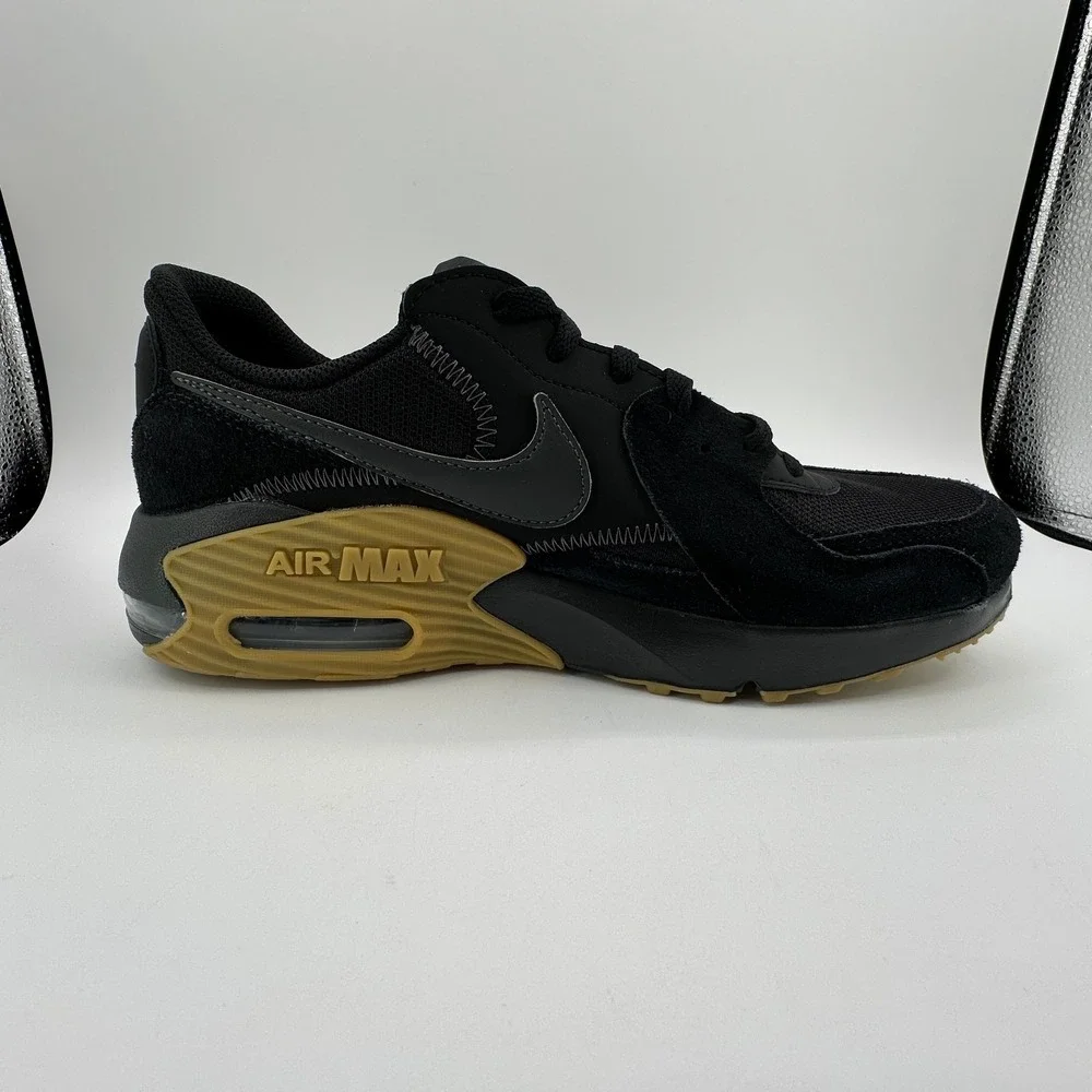 Nike Air Max Excee Shoes Men 9.5 Black Gum Light Brown Anthracite HV0928 010 NEW